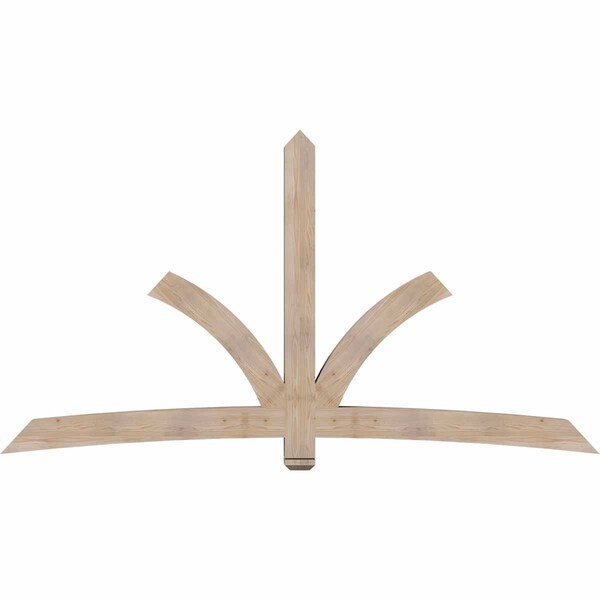 Ekena Millwork Davenport Smooth Timber Gable Bracket, Douglas Fir, 108"W x 58"H x 5 1/2"D x 5 1/2"F, 13/12 Pitch GBW108X58X0606DAV00SDF - main